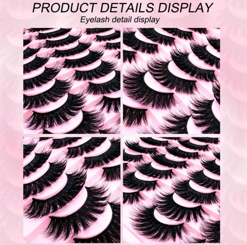 20 Pairs Voluminous False Eyelash Extensions