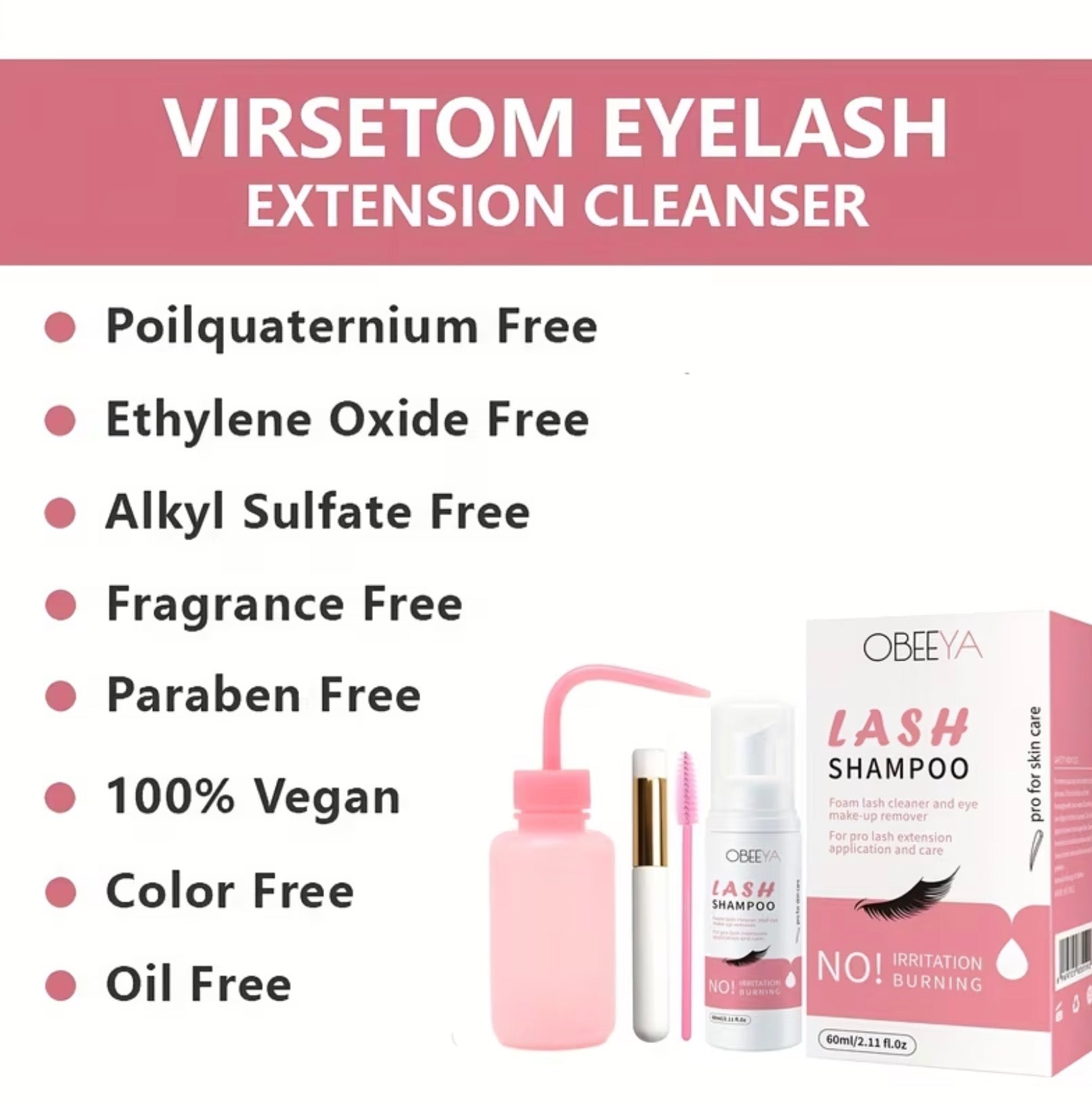 Lash shampoo