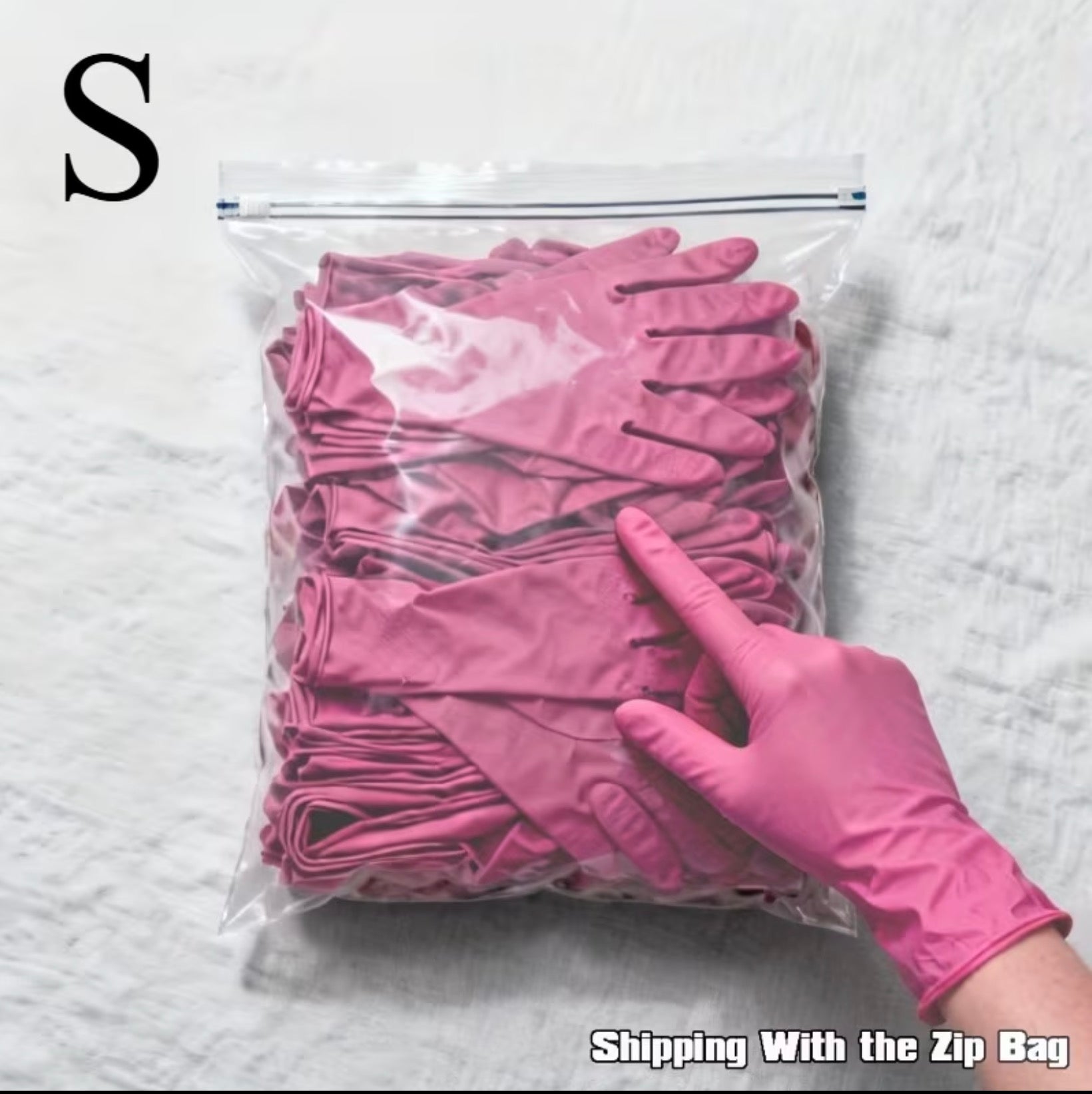 [Deep Pink Nitrile Gloves] 22/12 Count Deep Pink Disposable Nitrile Gloves