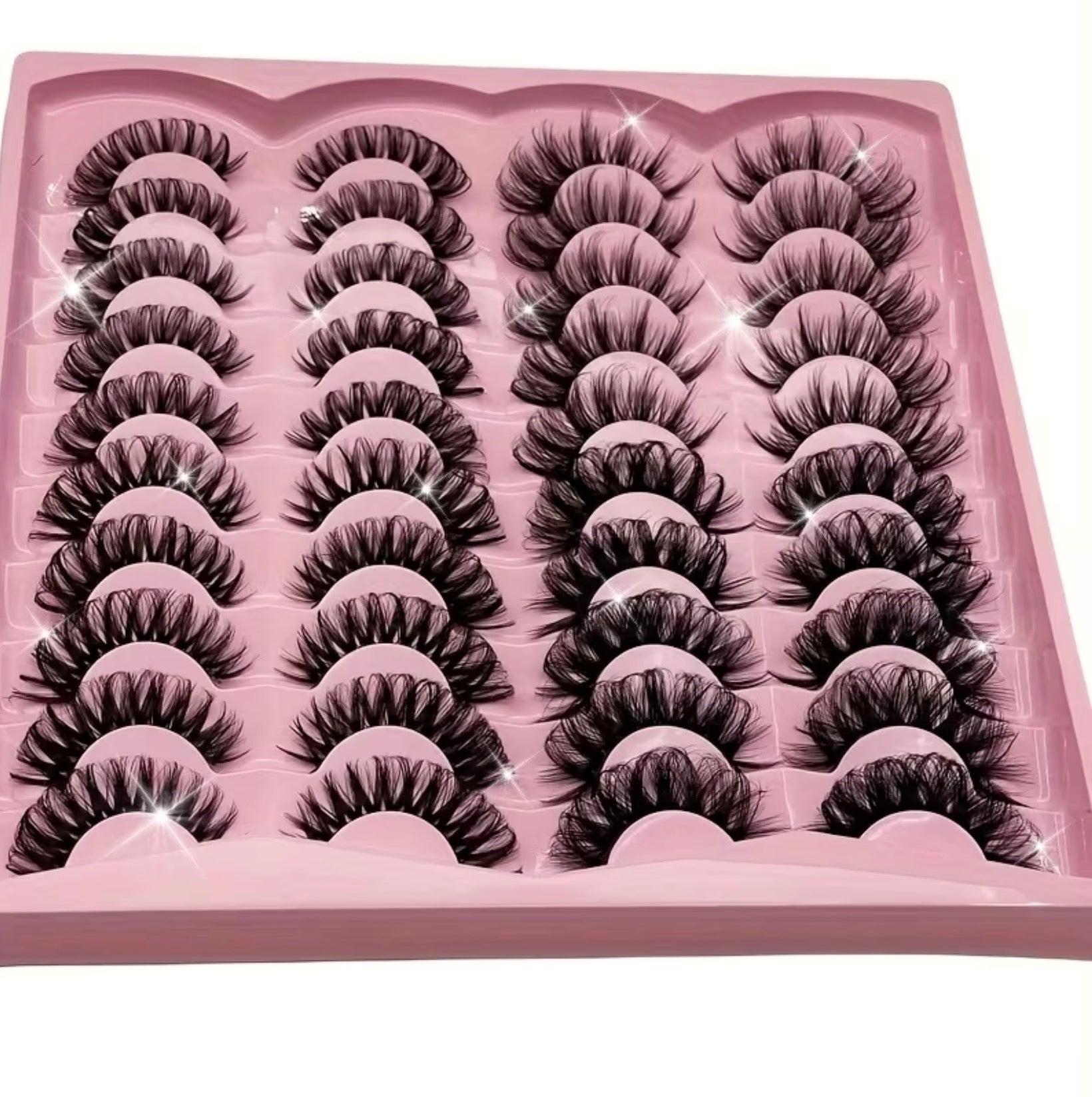 20 Pairs of Cat Eye Fluffy False Eyelashes
