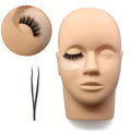 Eyelash Extension Training Head And Eyelash Pack