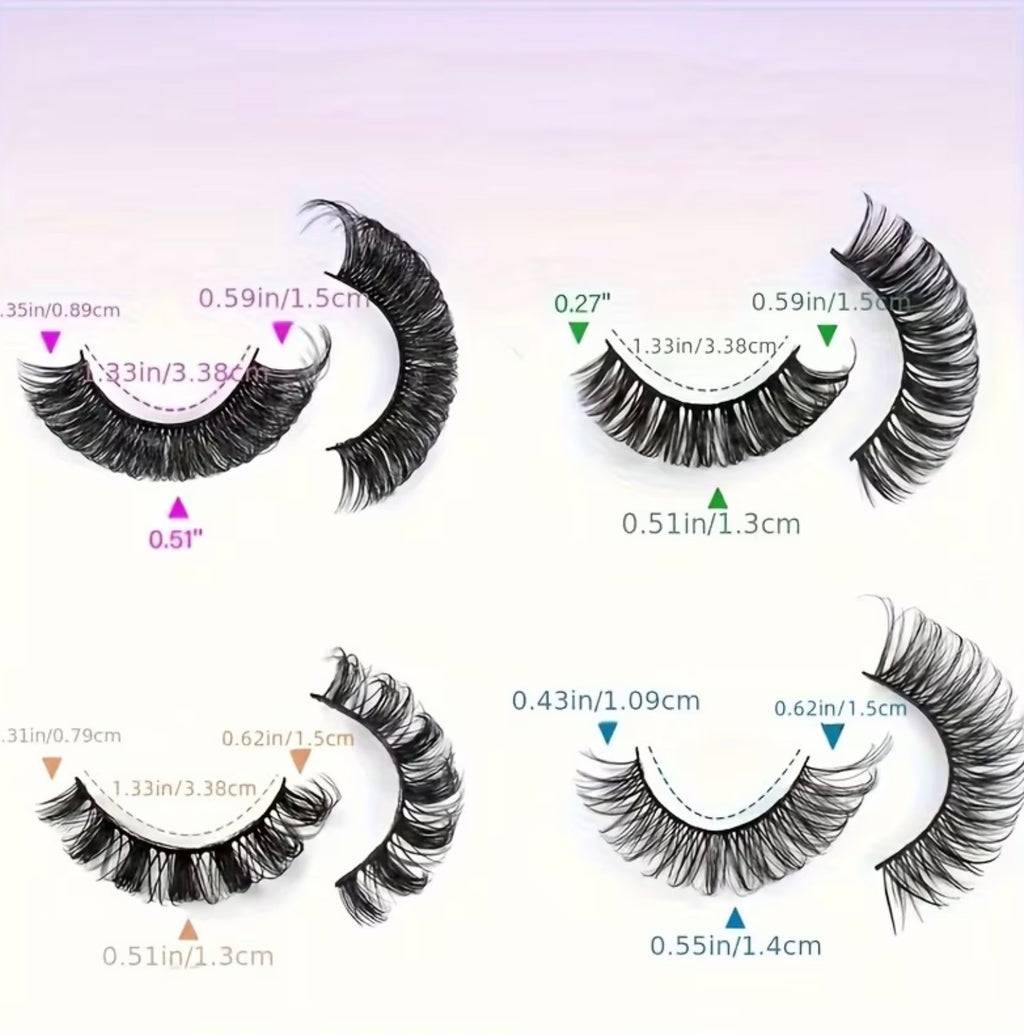 20 Pairs of Cat Eye Fluffy False Eyelashes