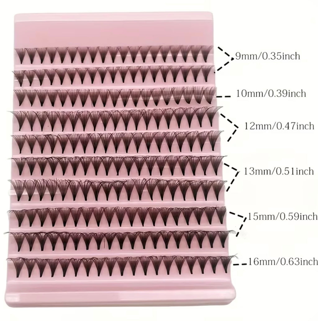 190pcs Pre HANDMADE Fan Eyelash Extensions